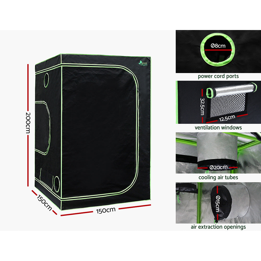 Greenfingers Grow Tent 2200W LED Grow Light Hydroponic Kits System 1.5x1.5x2M-3