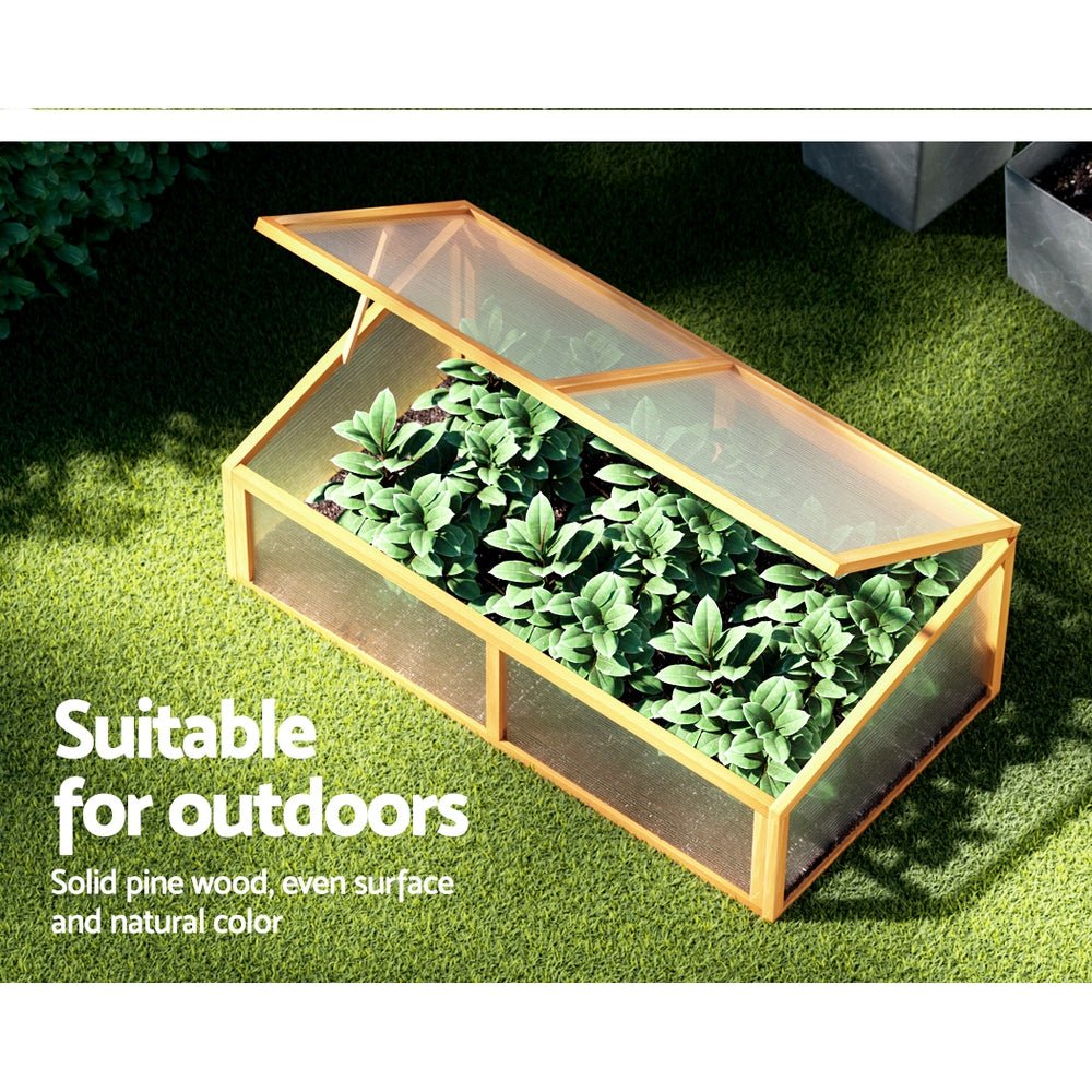 Garden Bed Raised Wooden Planter Box Vegetables 110x58x41.5cm-5