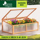 Garden Bed Raised Wooden Planter Box Vegetables 110x58x41.5cm-3
